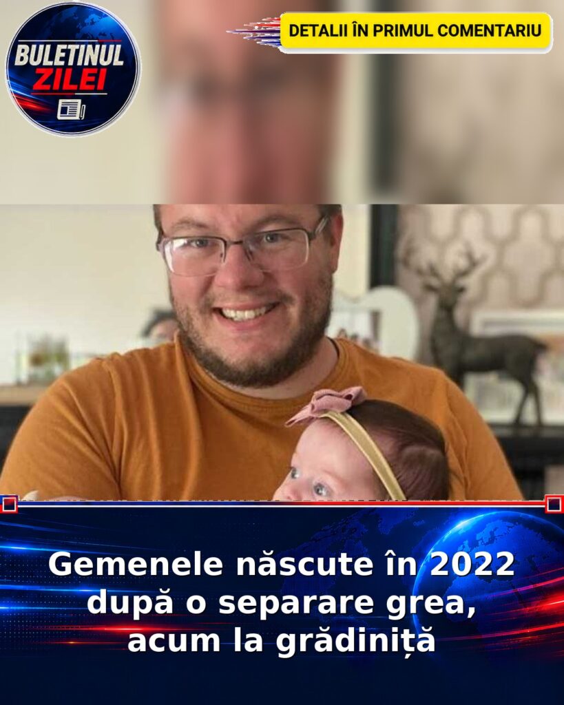 Gemenele născute în 2022 după o separare grea, acum la grădiniță