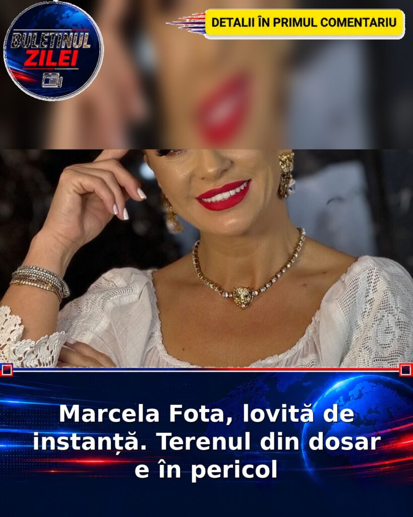 Marcela Fota, lovită de instanță. Terenul din dosar e în pericol