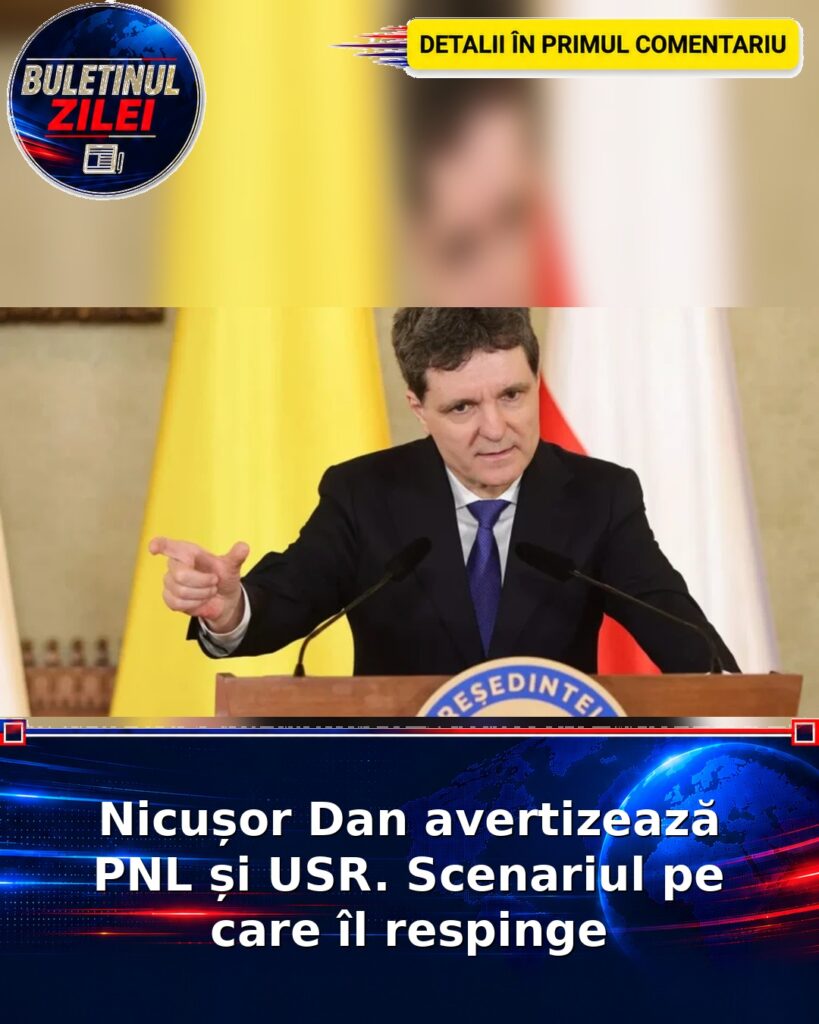Nicușor Dan avertizează PNL și USR. Scenariul pe care îl respinge