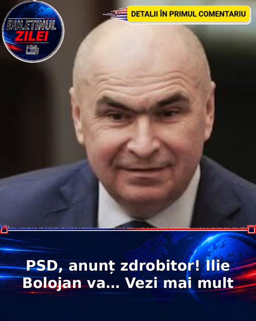 PSD, anunț zdrobitor! Ilie Bolojan va… Vezi mai mult