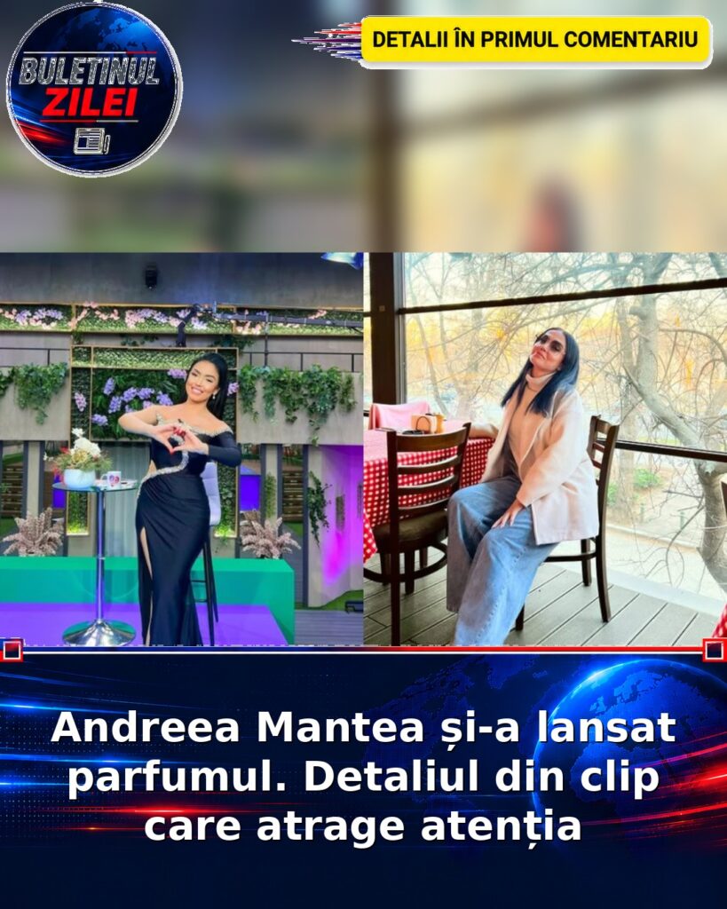 Andreea Mantea și-a lansat parfumul. Detaliul din clip care atrage atenția
