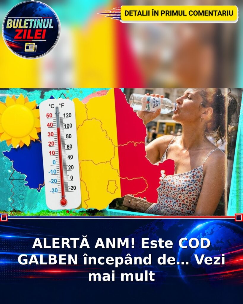 ALERTĂ ANM! Este COD GALBEN începând de… Vezi mai mult
