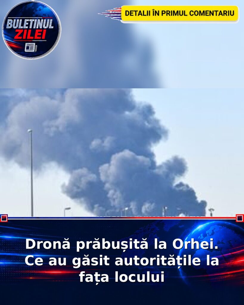 Dronă prăbușită la Orhei. Ce au găsit autoritățile la fața locului