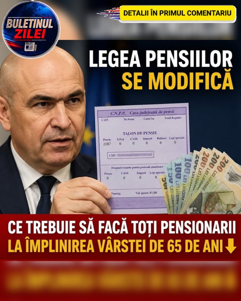 Noua Lege a Pensiilor aduce schimbări importante: ce trebuie să facă pensionarii când ajung la 65 de ani