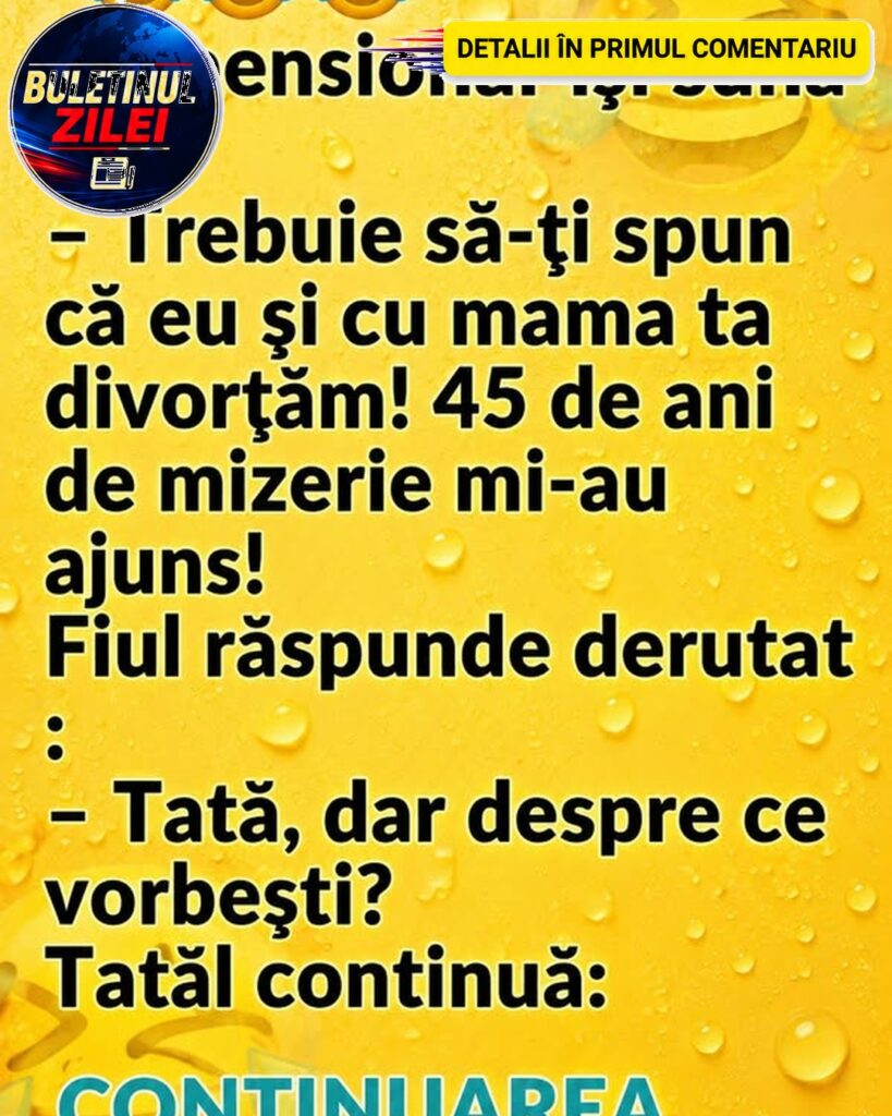 Un pensionar îşi sună fiul