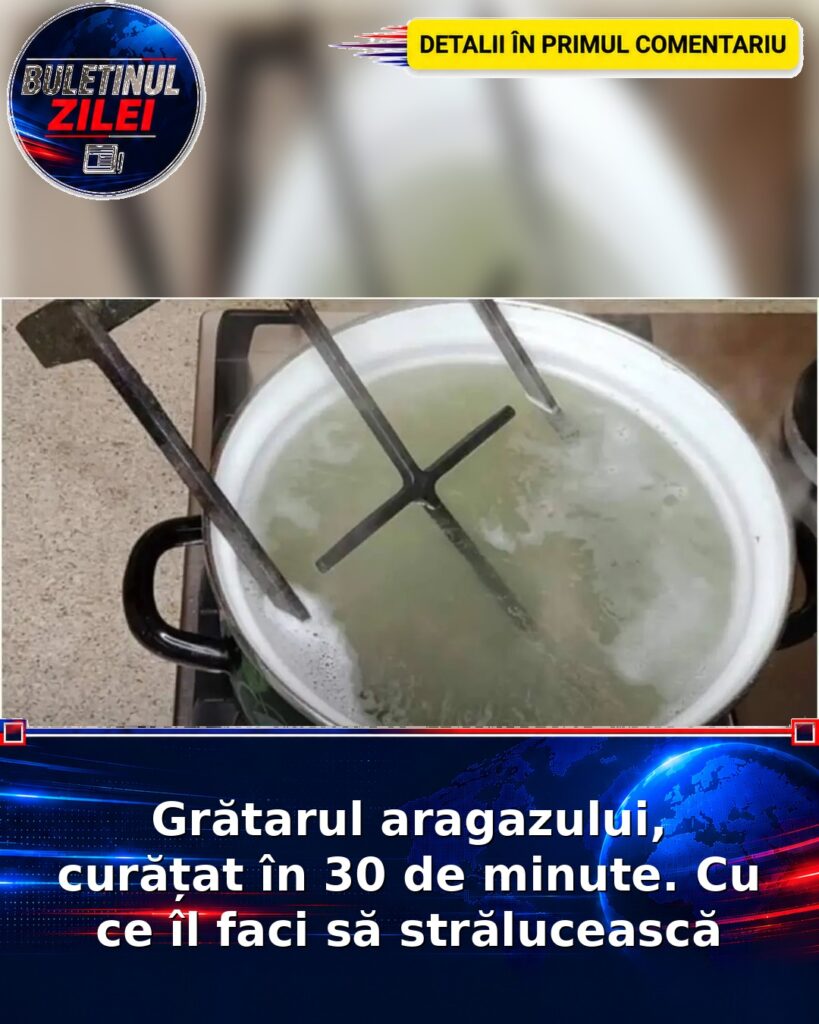 Grătarul aragazului, curățat în 30 de minute. Cu ce îl faci să strălucească