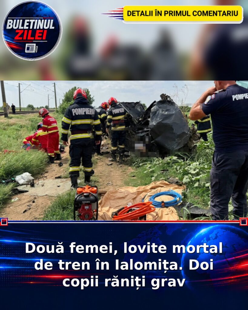 Două femei, lovite mortal de tren în Ialomița. Doi copii răniți grav