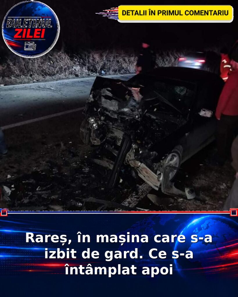 Rareș, în mașina care s-a izbit de gard. Ce s-a întâmplat apoi