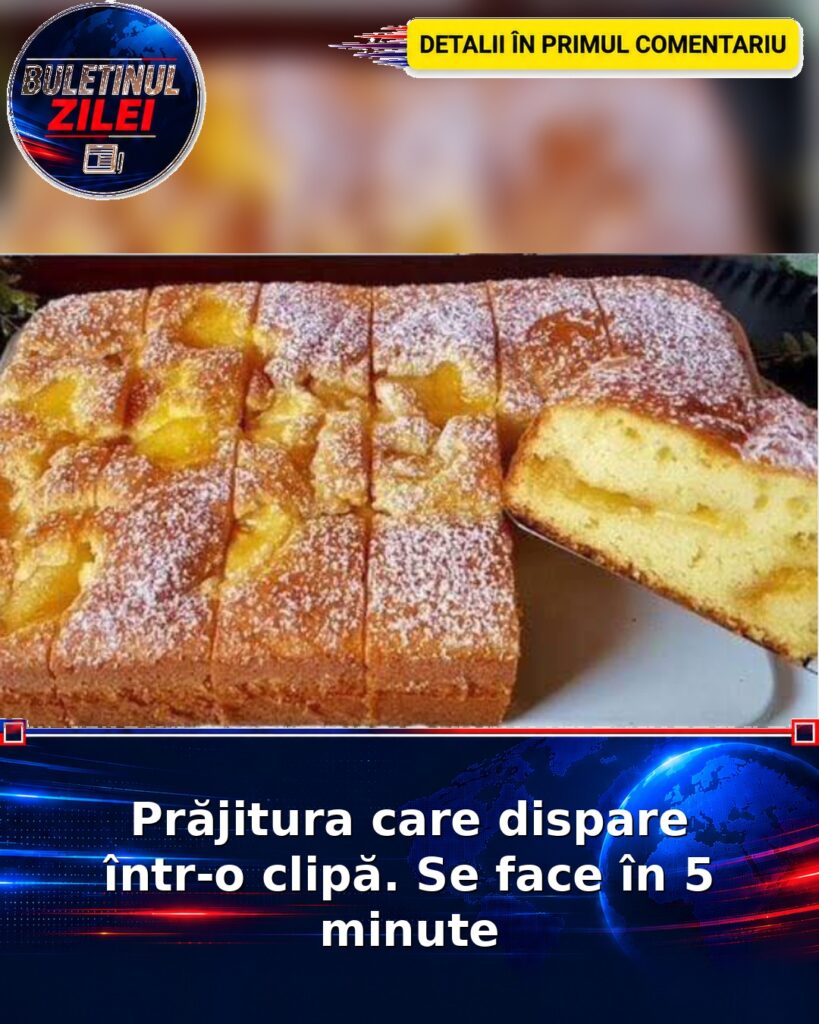 Prăjitura care dispare într-o clipă. Se face în 5 minute