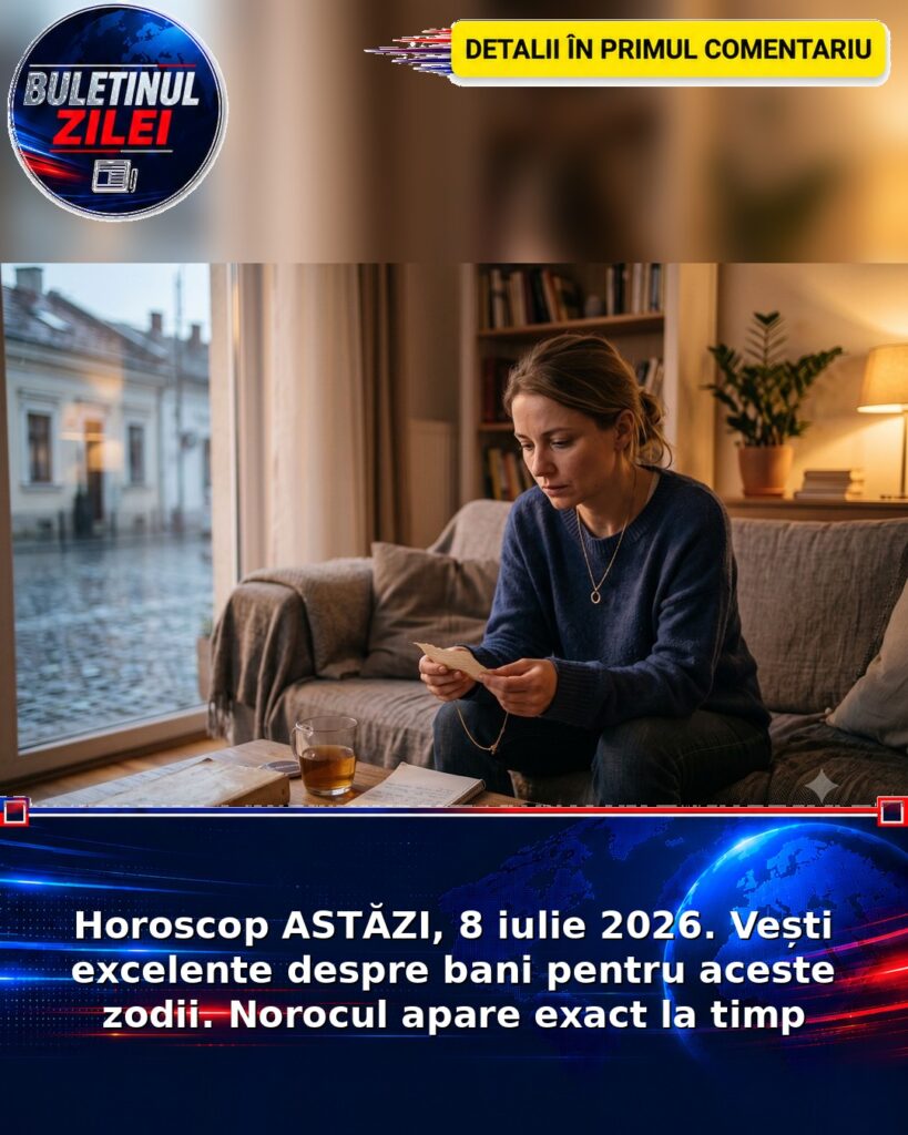 Horoscop ASTĂZI, 8 iulie 2026. Vești excelente despre bani pentru aceste zodii. Norocul apare exact la timp