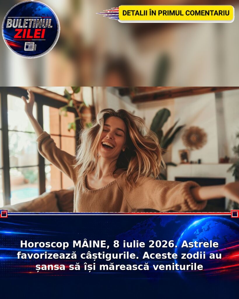 Horoscop MÂINE, 8 iulie 2026. Astrele favorizează câștigurile. Aceste zodii au șansa să își mărească veniturile