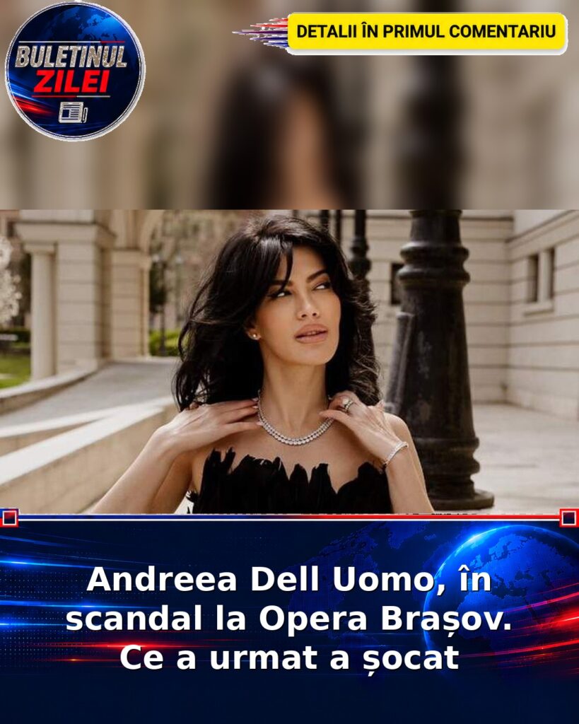 Andreea Dell Uomo, în scandal la Opera Brașov. Ce a urmat a șocat