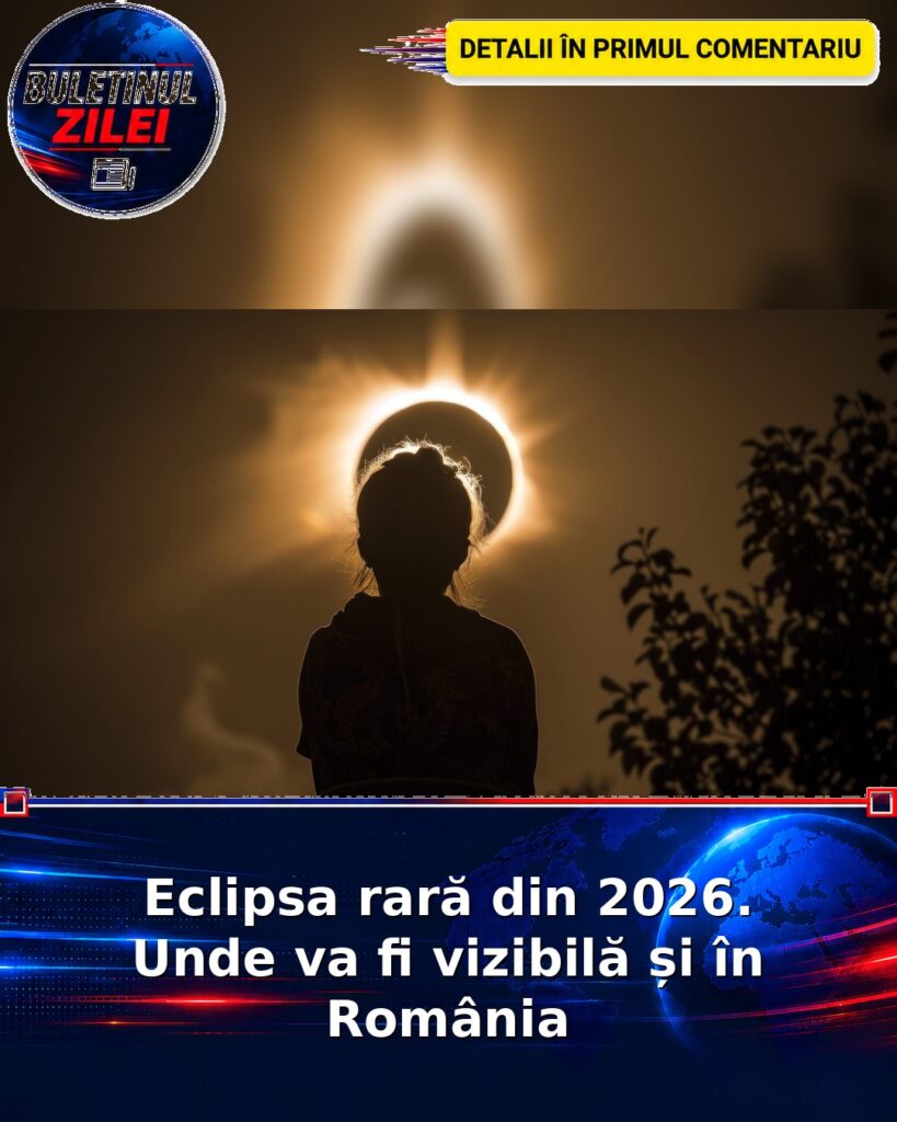 Eclipsa rară din 2026. Unde va fi vizibilă și în România