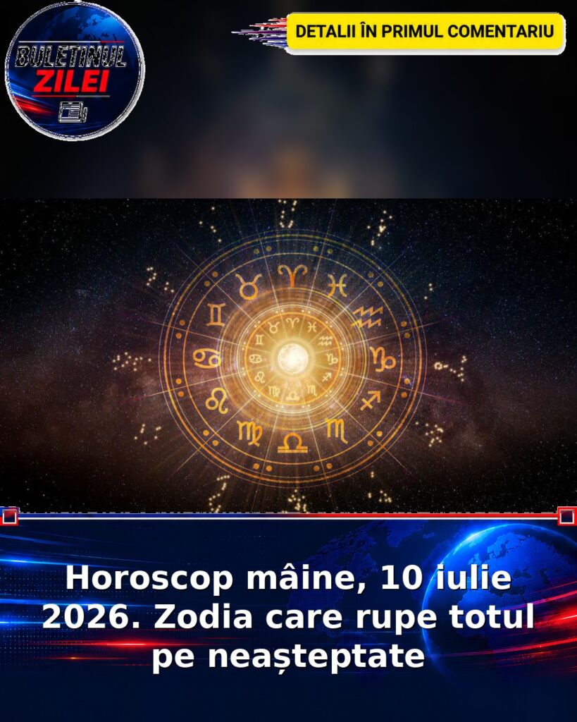 Horoscop mâine, 10 iulie 2026. Zodia care rupe totul pe neașteptate