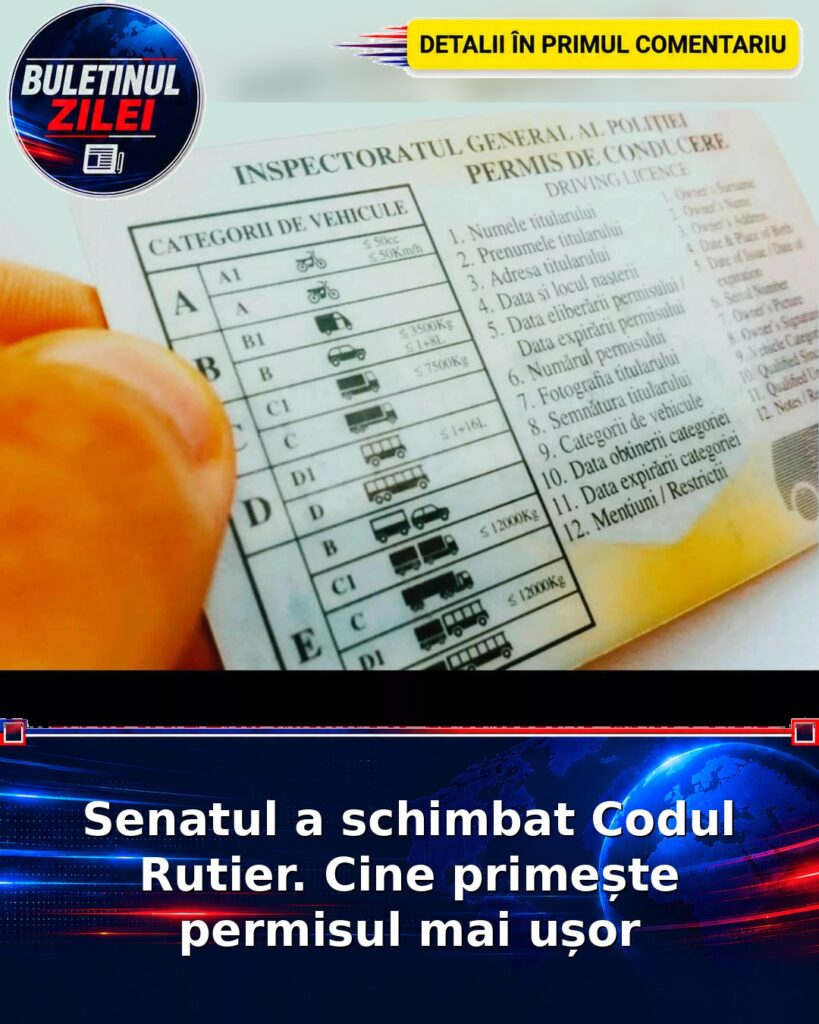 Senatul a schimbat Codul Rutier. Cine primește permisul mai ușor