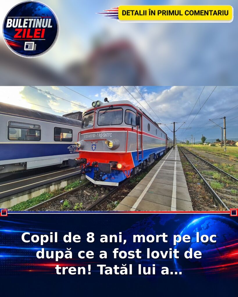 Copil de 8 ani, mort pe loc după ce a fost lovit de tren! Tatăl lui a…