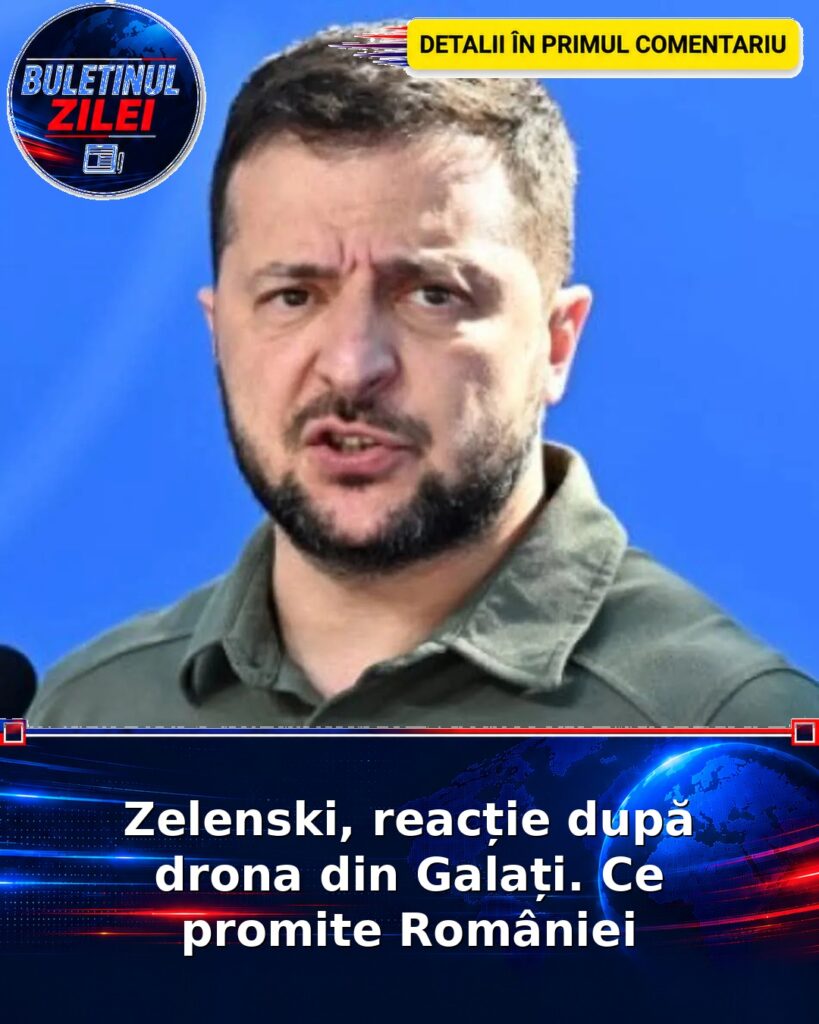 Zelenski, reacție după drona din Galați. Ce promite României