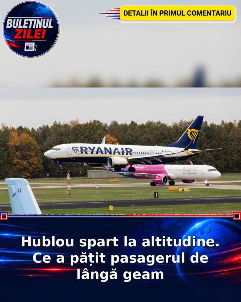 Hublou spart la altitudine. Ce a pățit pasagerul de lângă geam