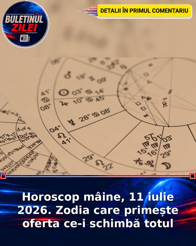 Horoscop mâine, 11 iulie 2026. Zodia care primește oferta ce-i schimbă totul
