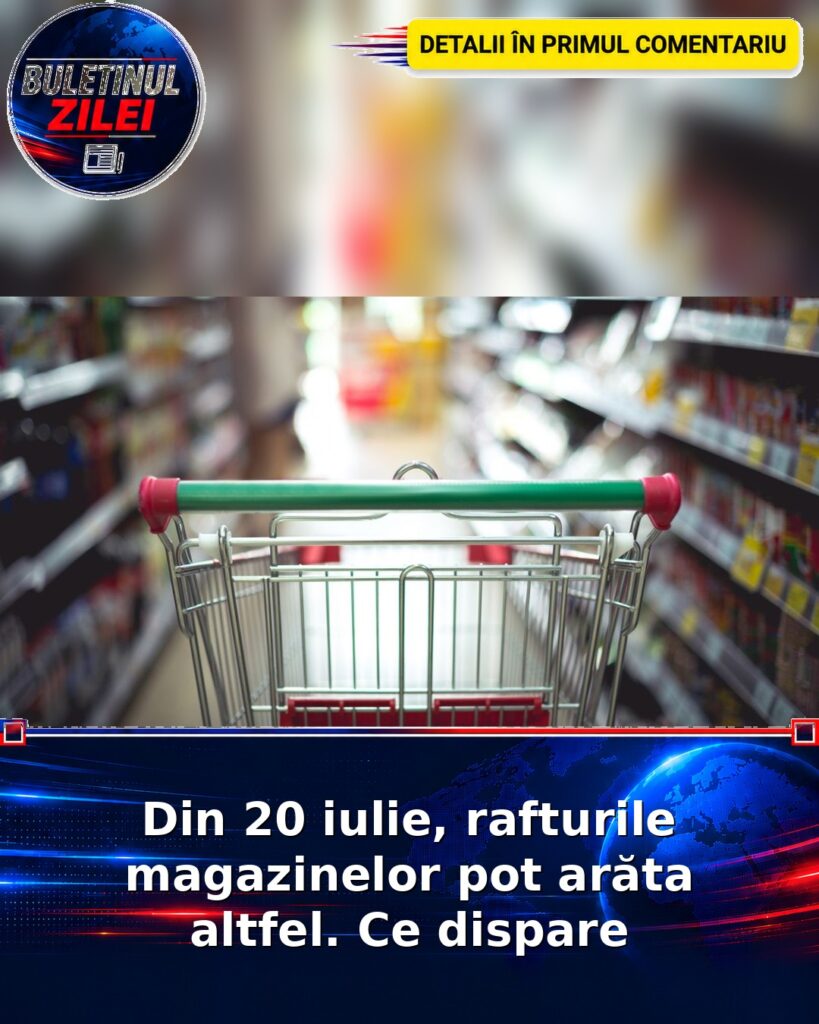 Din 20 iulie, rafturile magazinelor pot arăta altfel. Ce dispare