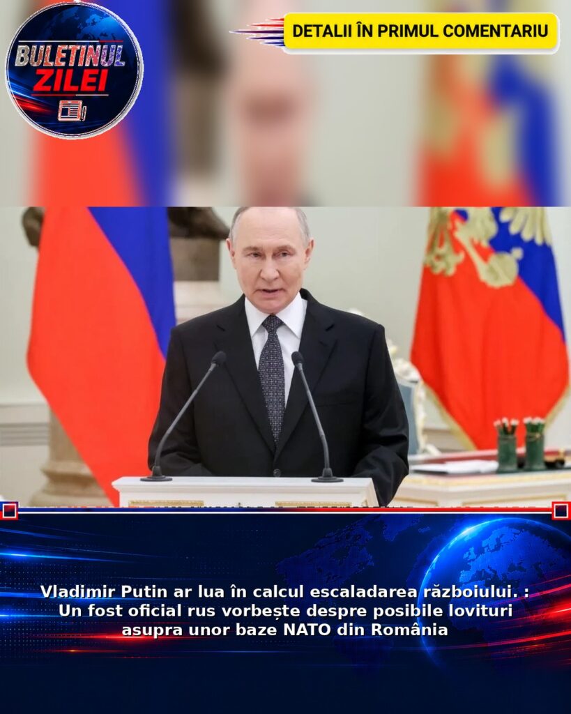 Vladimir Putin ar lua în calcul escaladarea războiului. : Un fost oficial rus vorbește despre posibile lovituri asupra unor b