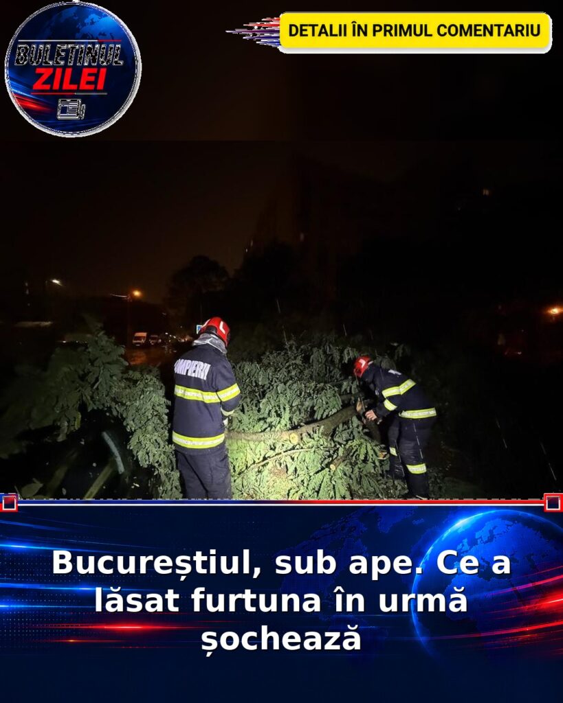 Bucureștiul, sub ape. Ce a lăsat furtuna în urmă șochează