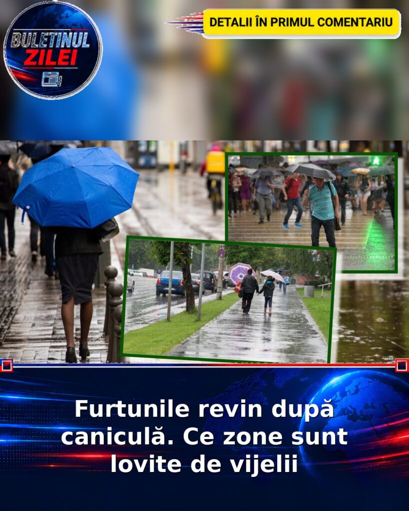 Furtunile revin după caniculă. Ce zone sunt lovite de vijelii