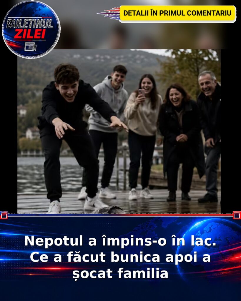Nepotul a împins-o în lac. Ce a făcut bunica apoi a șocat familia