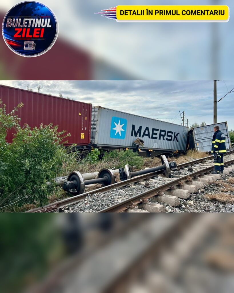 Ce urmează să verifice CFR după ce un tren încărcat cu sulf a deraiat în Constanța. Un vagon s-a răsturnat și alte patru au s