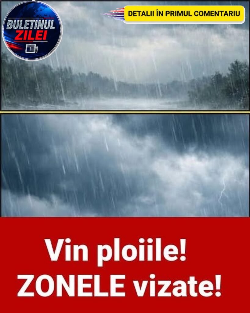 Alertă de vremea rea în România! Cod galben de ploi torențiale și vijelii în mai multe zone