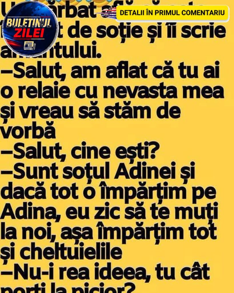 Un bărbat află că este înșelat de soție și îi scrie amantului