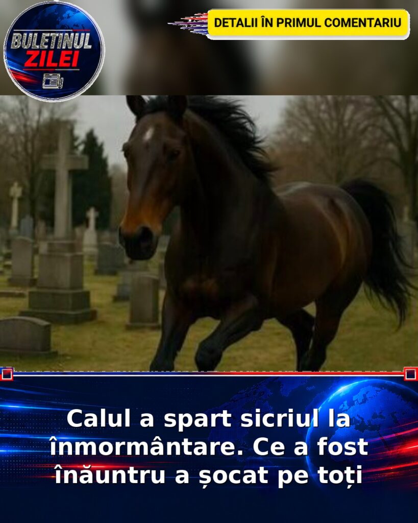 Calul a spart sicriul la înmormântare. Ce a fost înăuntru a șocat pe toți