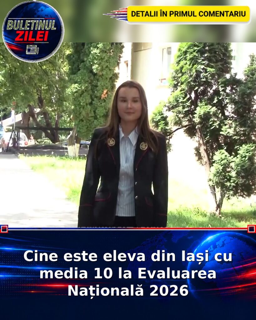 Cine este eleva din Iași cu media 10 la Evaluarea Națională 2026