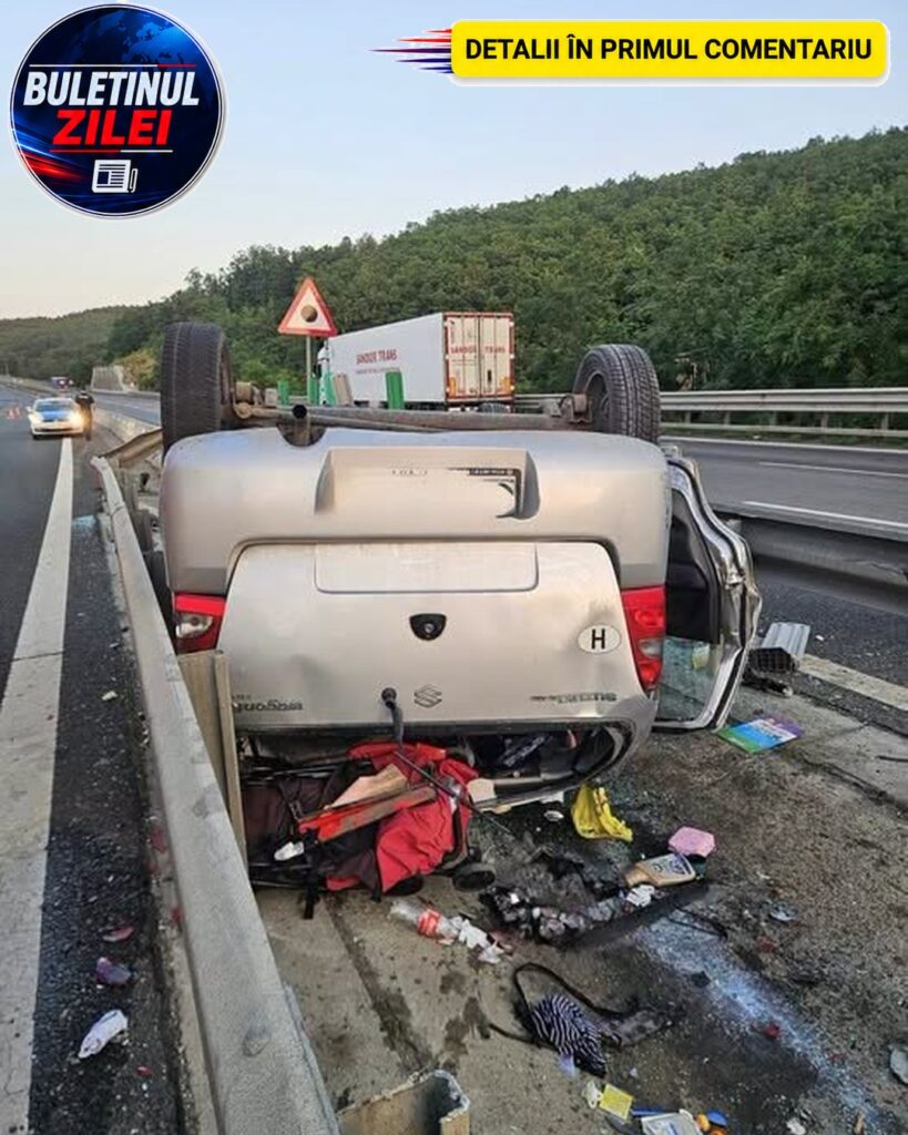 Filmul tragediei de pe A1! O fetiță de 5 ani a murit, iar o mamă și fiul ei de un an sunt grav răniți