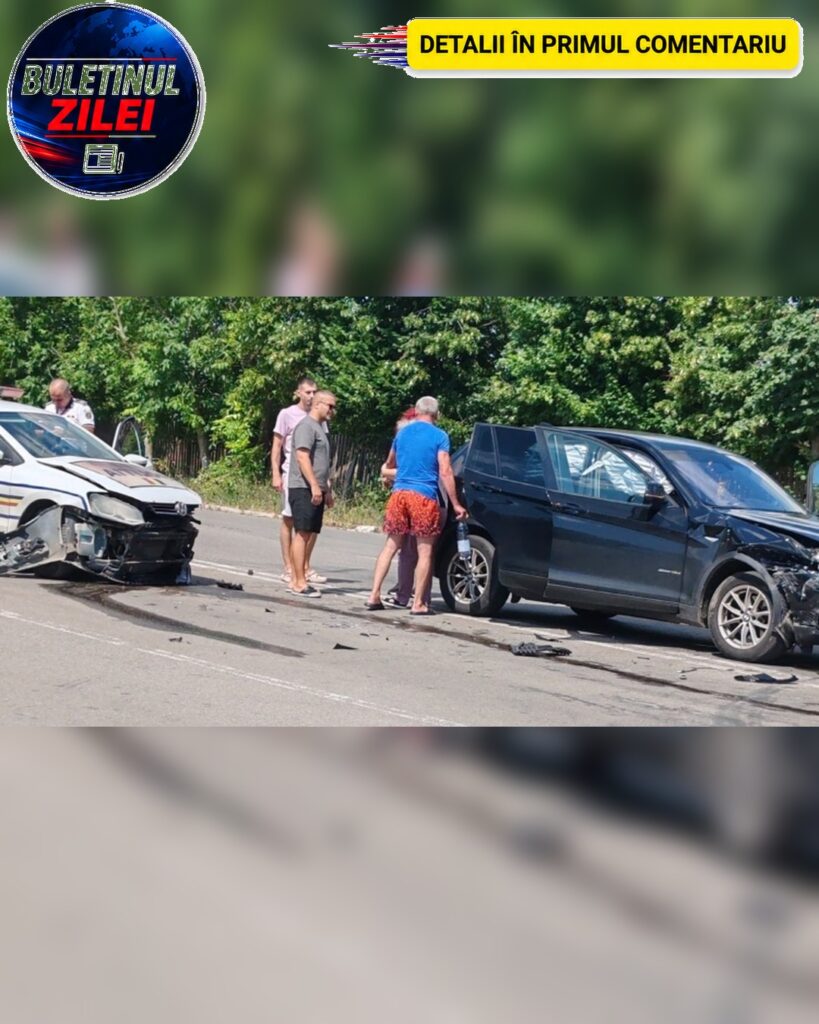 Mașină de poliție implicată într-un accident în Eforie. O femeie a avut nevoie de îngrijiri medicale