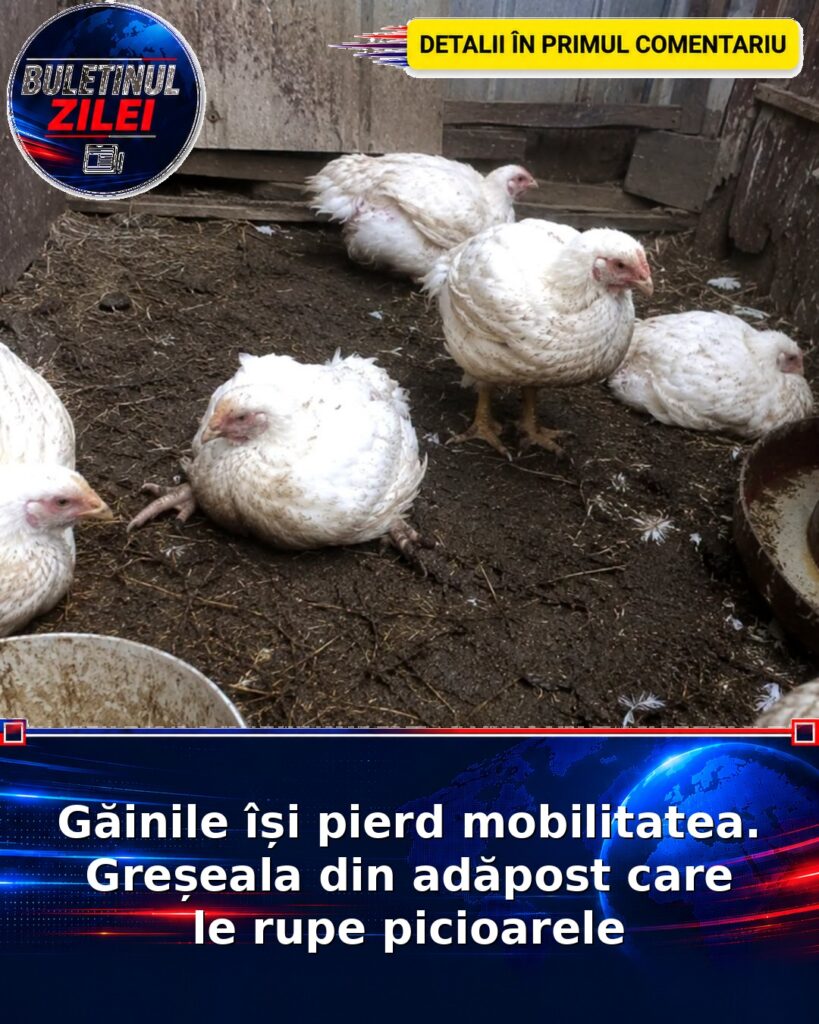 Găinile își pierd mobilitatea. Greșeala din adăpost care le rupe picioarele