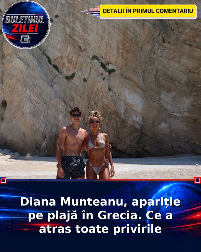 Diana Munteanu, apariție pe plajă în Grecia. Ce a atras toate privirile