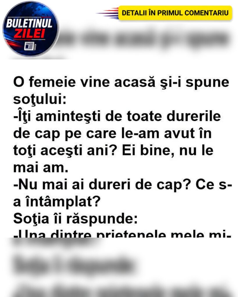 O Femeie Vine Acasă Şi-I Spune Soţului: