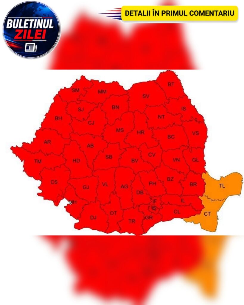 Alertă De Ultimă Oră De La ANM! Codul Roșu De Caniculă Se Extinde, Urmează Vijelii Și Grindină
