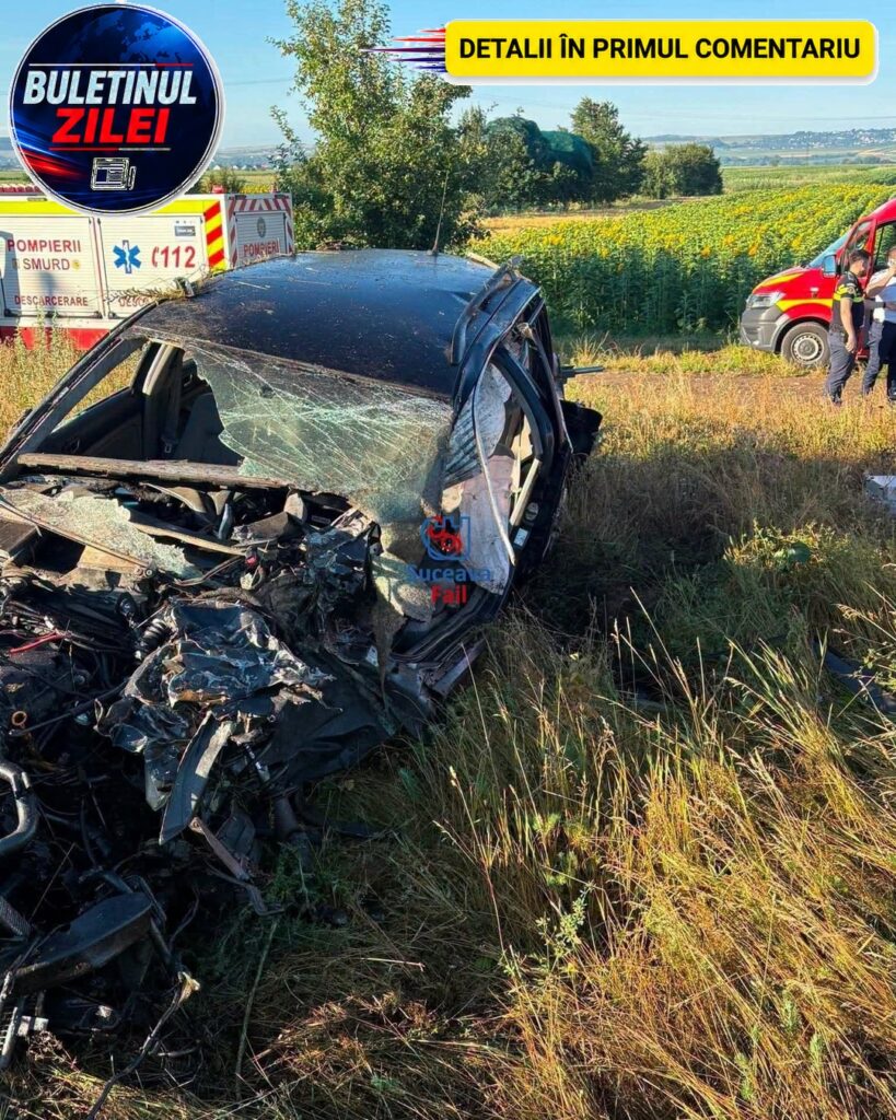 Un bărbat și-a pierdut viața după ce autoturismul pe care îl conducea a fost acroșat de un tren, în județul Suceava