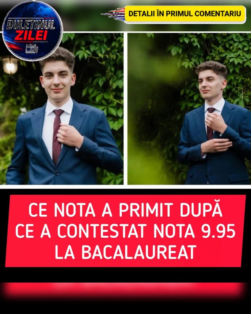 Ce notă a luat Bogdan Dragotă din Sibiu, după ce a făcut contestație pentru 9,95 la Bacalaureat