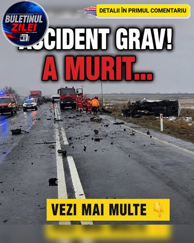 Un bărbat de 33 de ani și-a pierdut viața după ce mașina pe care o conducea s-a izbit violent de o autoutilitară pe DN 1, în