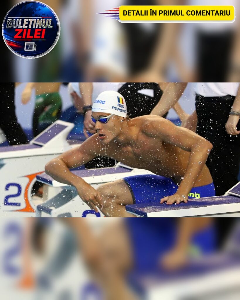 David Popovici s-a calificat în finala probei de 100 de metri liber de la Campionatele Europene cu un nou record