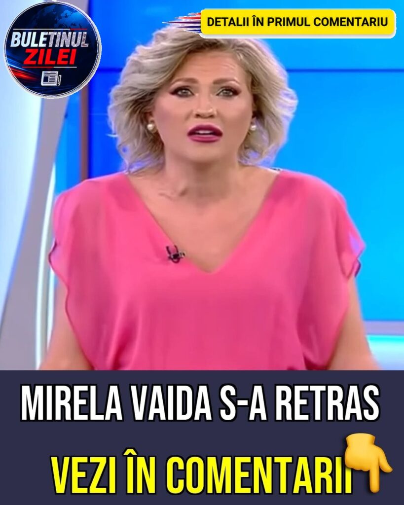 Anunțul Mirelei Vaida despre retragerea temporară din televiziun