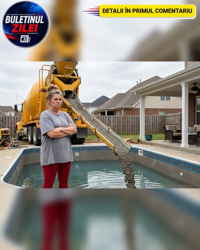 Vecina mea mi-a umplut piscina cu BETON pentru că ai mei copii erau „PREA GĂLĂGIOȘI”