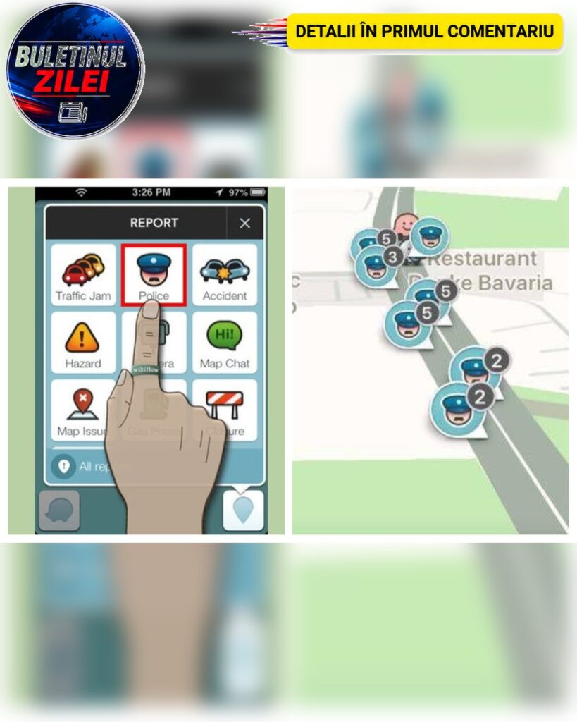 Codul folosit de șoferi pe Waze pentru a semnaliza Poliția. Ce spune MAI despre noua metodă