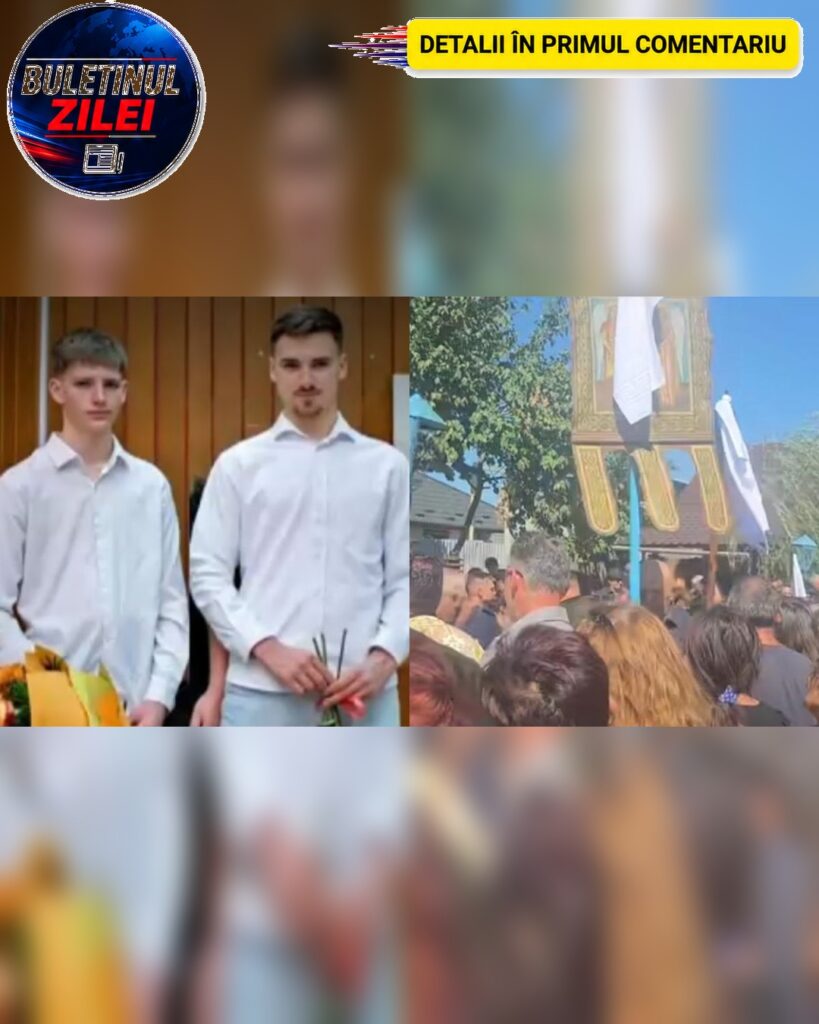 Doi frați din Vaslui care au murit înecați pe litoral au fost înmormântați în localitatea natală