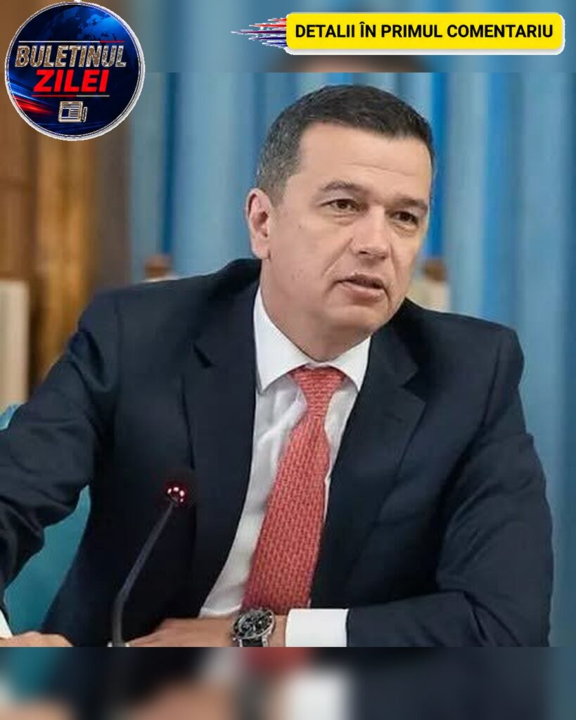 SORIN GRINDEANU A FĂCUT ANUNȚUL CARE ZGUDUIE SCENA POLITICĂ. LIDERUL PSD A…