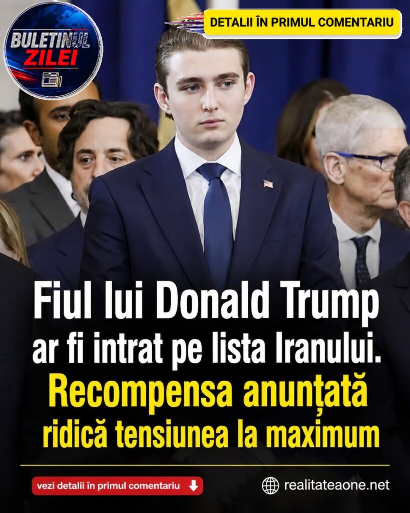Televiziunea de stat iraniană îl vizează pe Barron Trump