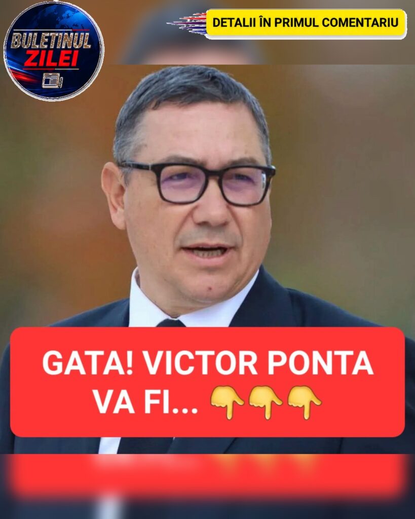 Victor Ponta, noi declarații despre viitorul Guvern